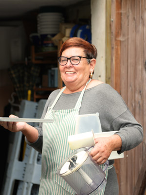 Ingrid Motosso, Mitarbeiterin in der Bäckerei